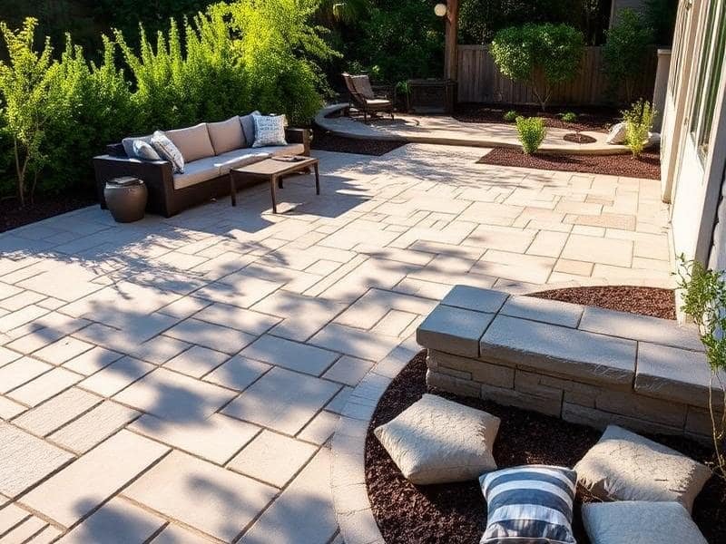 Interlocking patio